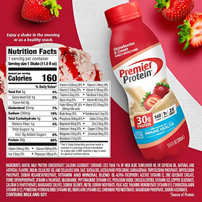 Premier Liquid Protein Shake -24 Vitamins & Minerals/Nutrients to Support Immune Health Premier ProteinUS supplements