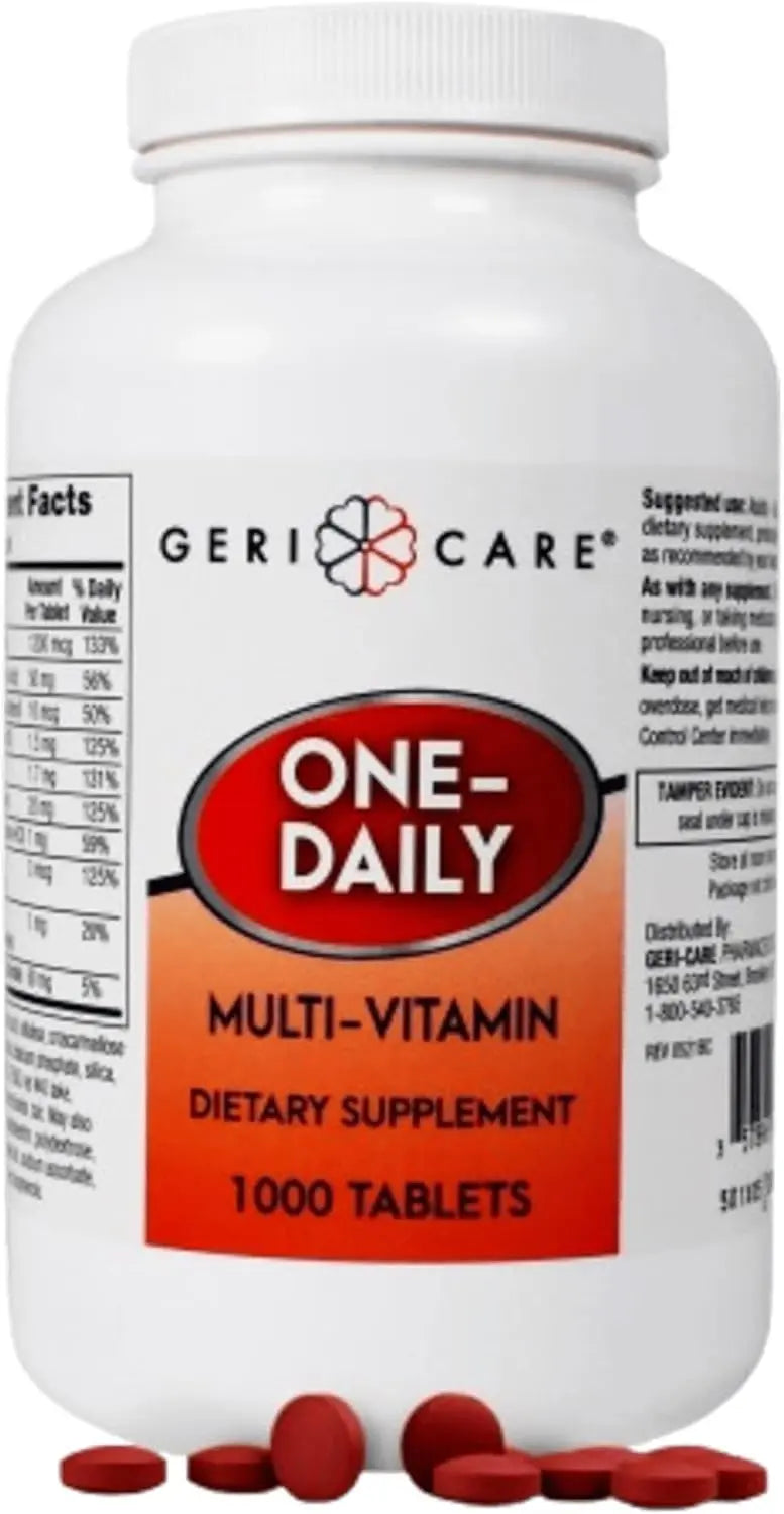 GeriCare Multivitamin Supplement Tablets, (Bottle of 1000) GeriCareAu supplements