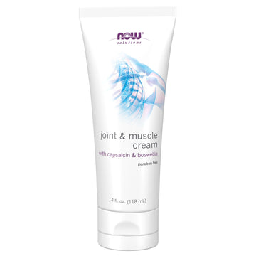 NOW Foods Solutions, Joint & Muscle Cream with Capsaicin and Boswellia, Paraben Free, 4-Ounce NOW FoodsAu supplements