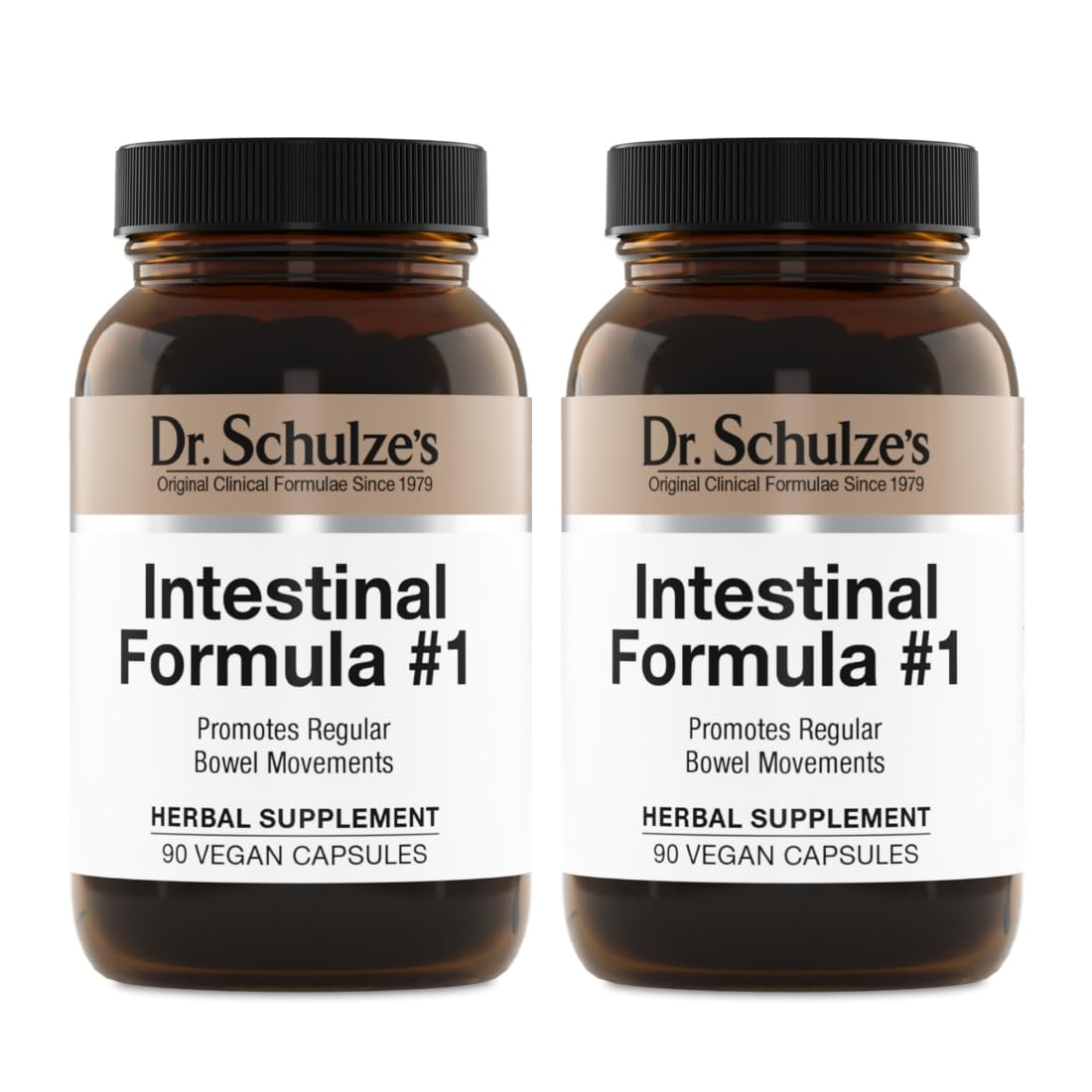 Dr. Schulze's Intestinal Formula #1 - Bowel Movement Supplement for Colon Health Support - Bloating & Constipation Aid - Intestinal Cleanse - All-Natural - Plant-Based - Vegan - 90 Count (2 Pack) Dr. Schulze'sAu supplements