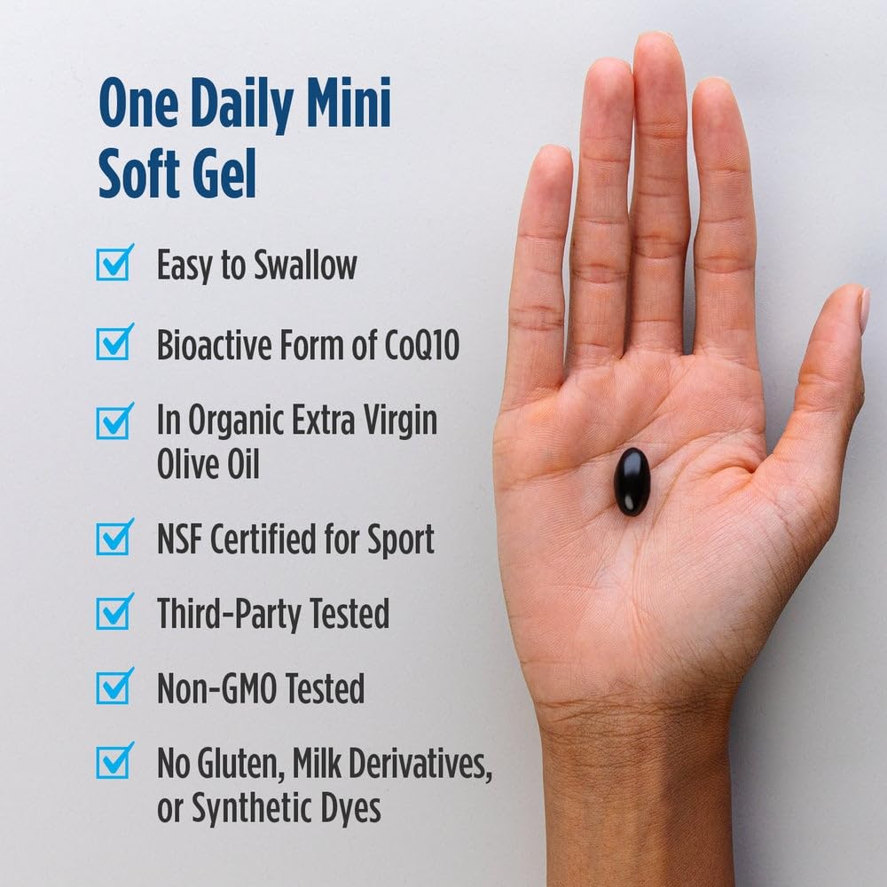 Nordic Naturals Nordic CoQ10 Ubiquinol Sport - 60 Mini Soft Gels - 100 mg Ubiquinol - Heart Health, Physical Performance, Cellular Energy Production - Non-GMO - 60 Servings Nordic NaturalsAu supplements