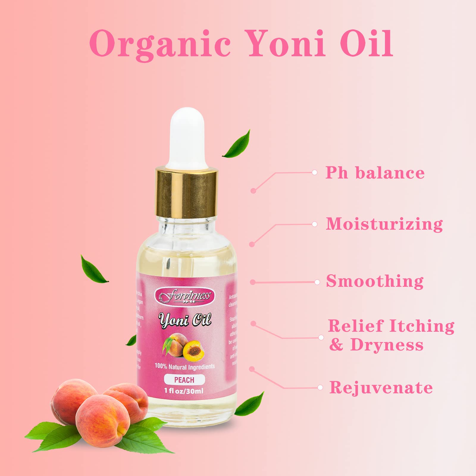 forvirness Feminine Wash & Natural Yoni Oil Set - Cleanse, Remove Odor, pH Balance for Women forvirnessAu supplements