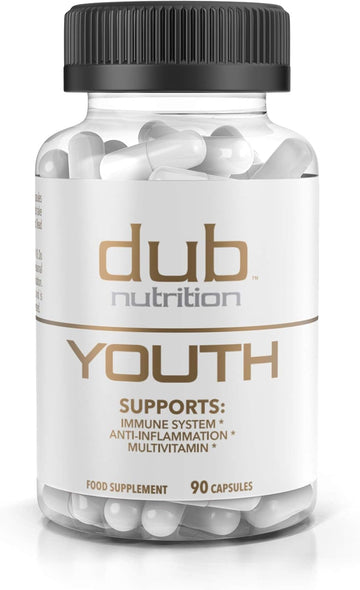 Dub Nutrition Youth - Formula with Acai, Resveratrol, Curcumin, Vitamins A, C, D, E, B12, and CoQ10 - Supports Immunity and Mobility - 90 Capsules Dub NutritionAu supplements