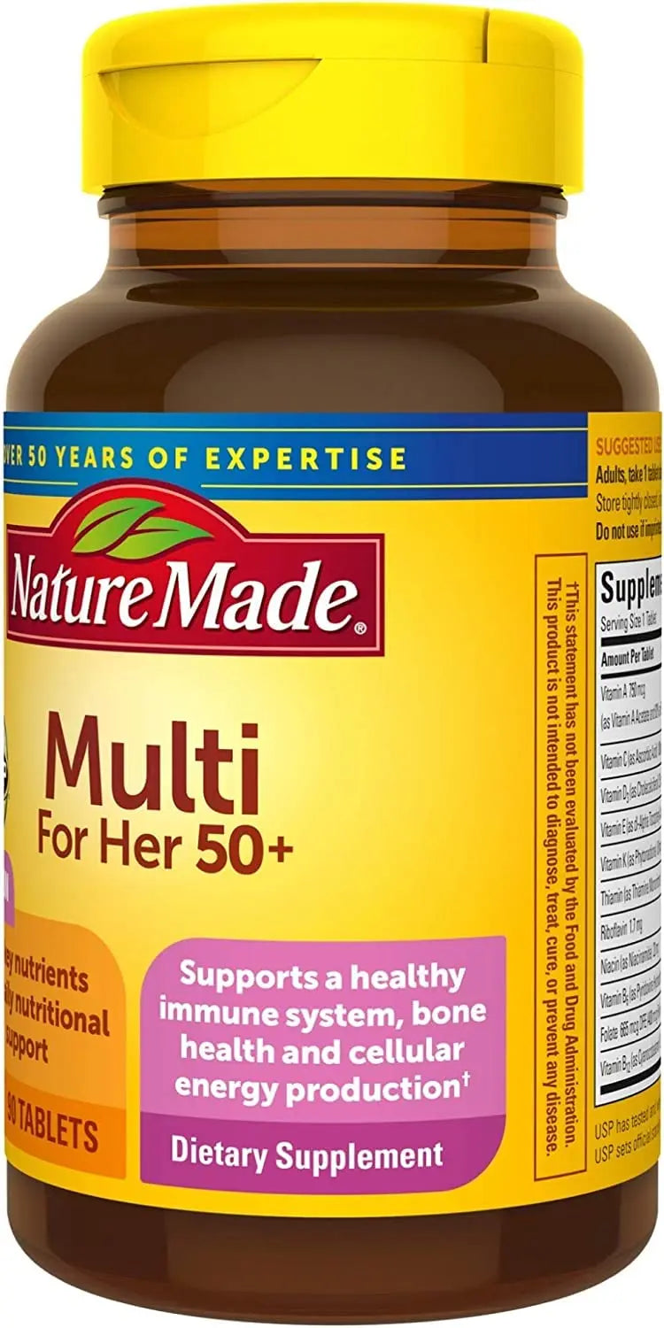 Nature Made Multi for Her 50+ Vitamin/Mineral Tablets 90 ea (Pack of 4) Nature MadeAu supplements
