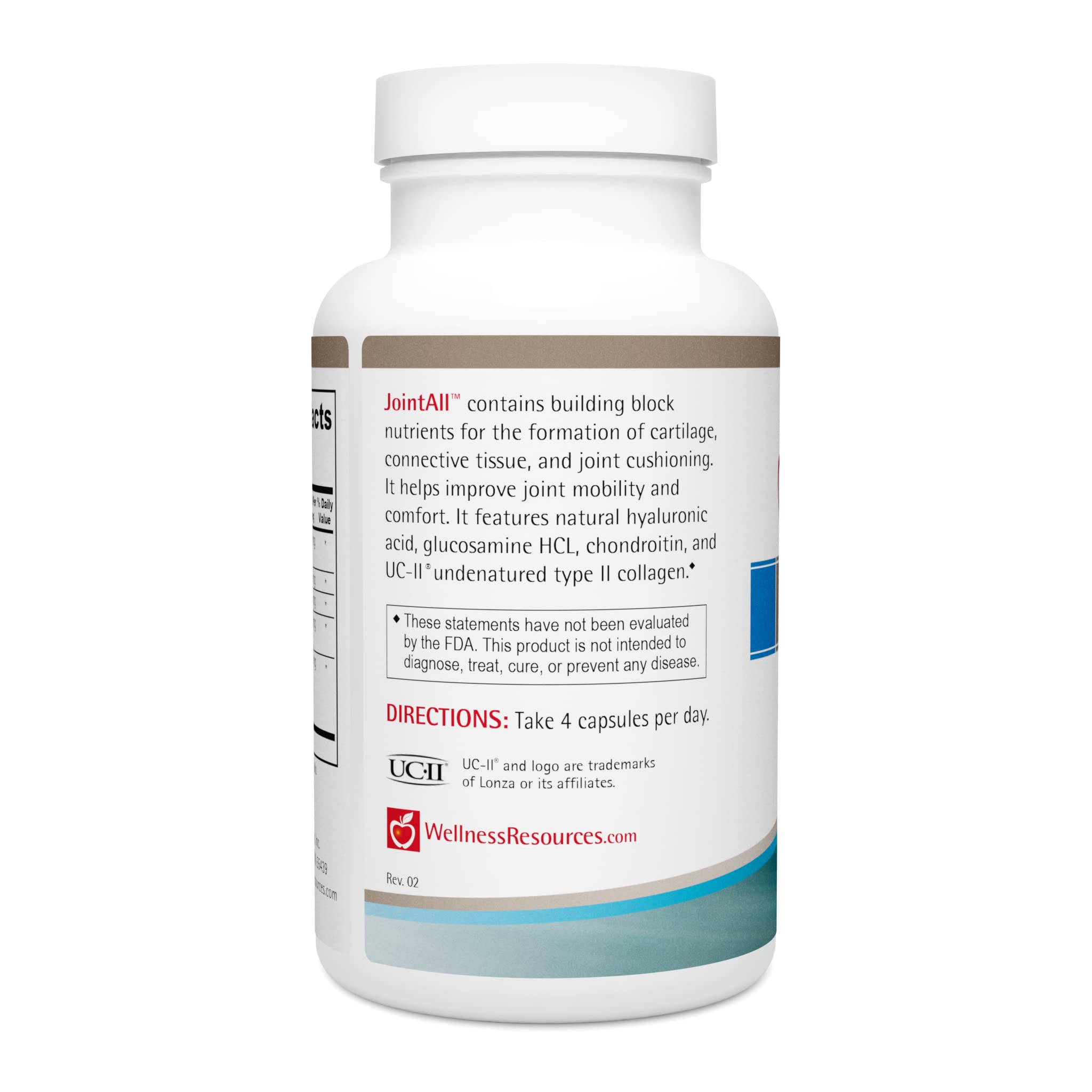 Wellness Resources JointAll - Joint Support Supplement with Natural Hyaluronic Acid, UC-II Collagen, Glucosamine, Chondroitin for Joint Strength and Comfort (120 Capsules) … Wellness ResourcesAu supplements