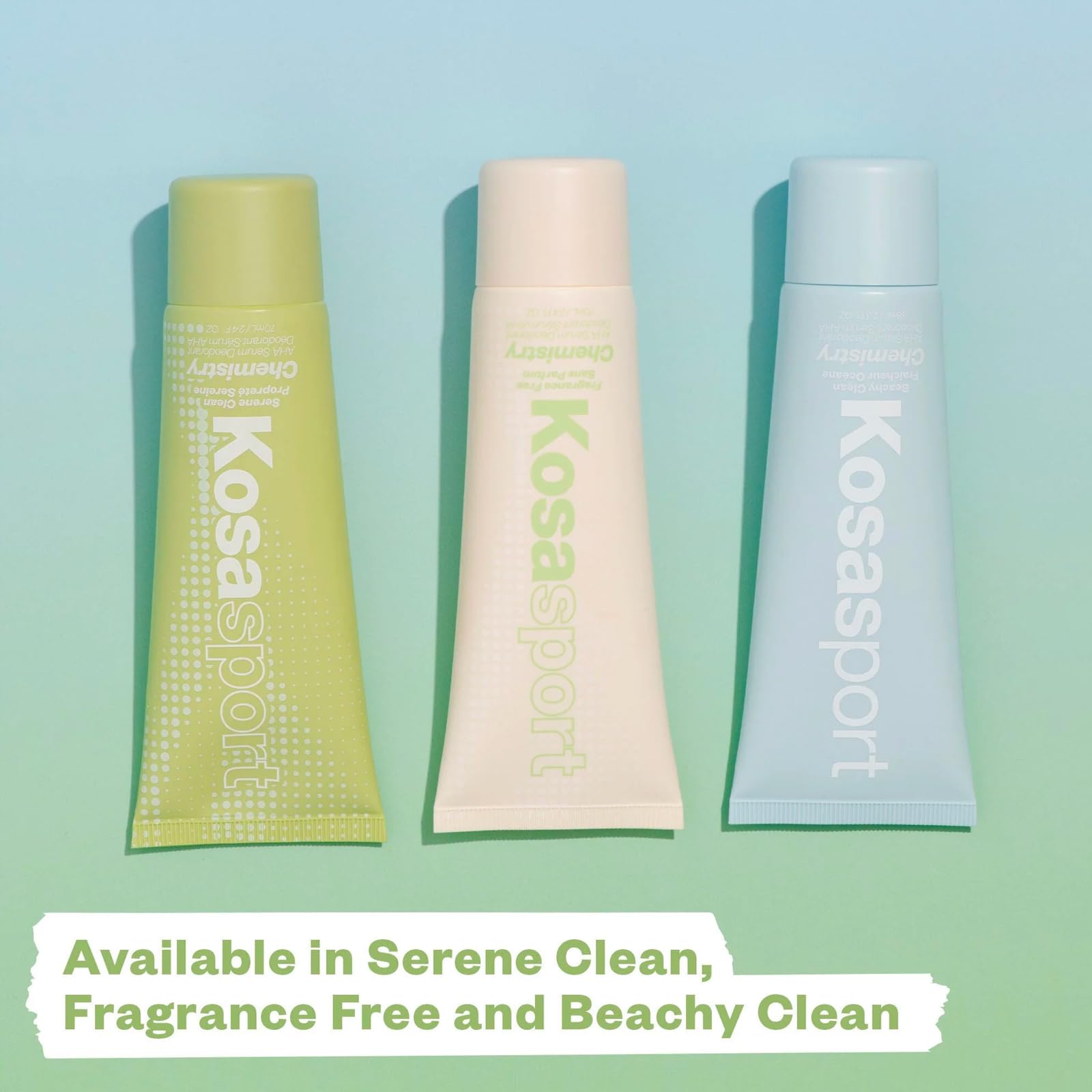 Kosas Chemistry Deodorant - Aluminium and Baking Soda Free + BO-Fighting AHA Serum that Exfoliates, Softens, and Nourishes the Skin, (Fragrance Free) KosasAu supplements