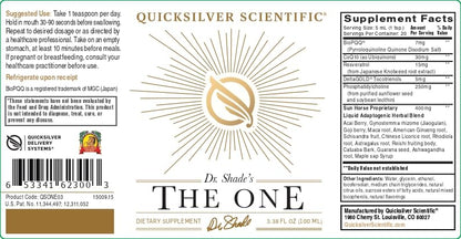 Quicksilver Scientific The ONE Mitochondrial Elixir - Mitochondria Supplement to Support Cellular Health with Phosphatidylcholine, Resveratrol, Reishi Mushroom & CoQ10 Liquid (3.38 Fl oz / 100ml) Quicksilver ScientificUS supplements