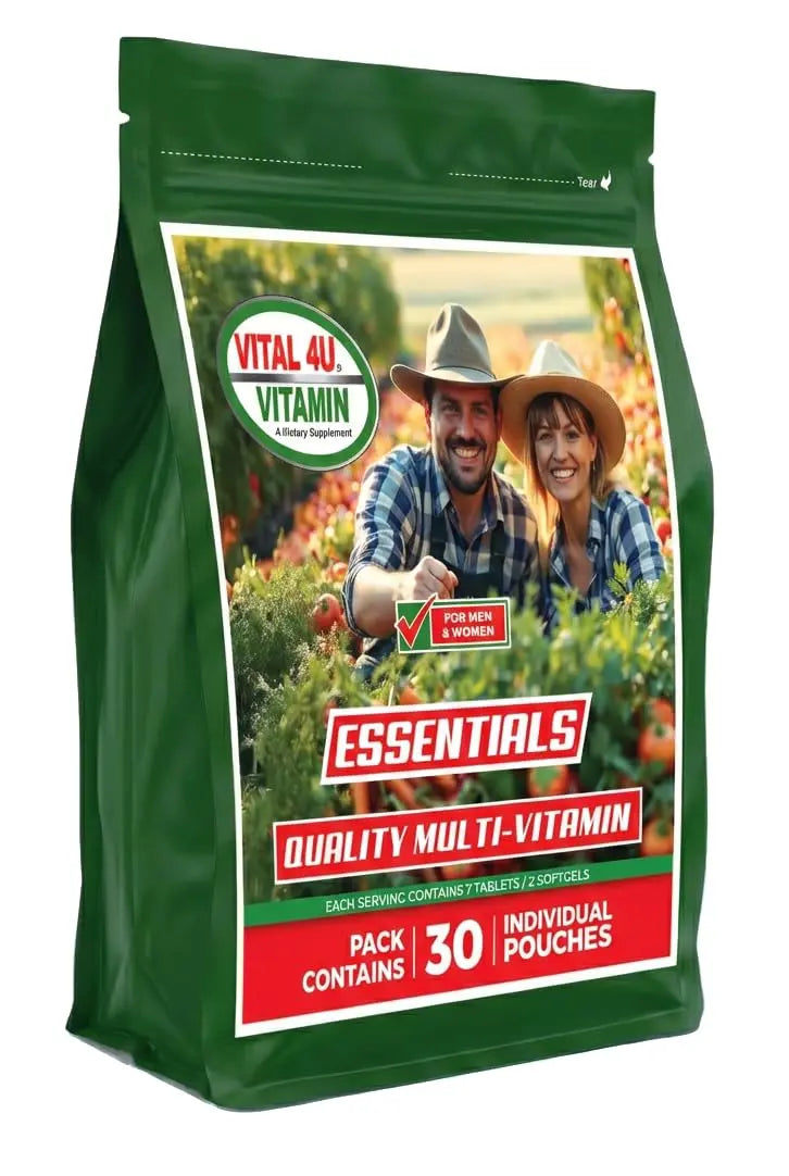 VITAL 4U® Vitamin Essentials - Daily Multivitamin for Both Men and Women, Immune Support, Multimineral Formula - 30 Servings VITAL 4UAu supplements