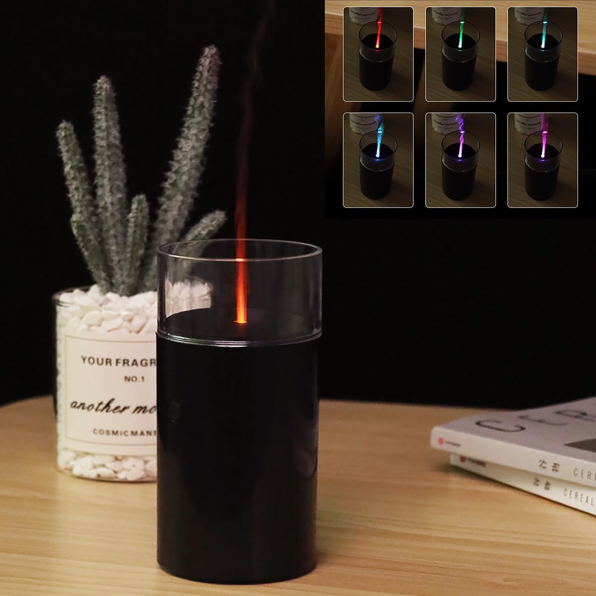 iWeeta Candlelight Diffuser,60ml Rechargeable Battery Operated Low Power Portable 10ml/H Aroma iweetaAu supplements