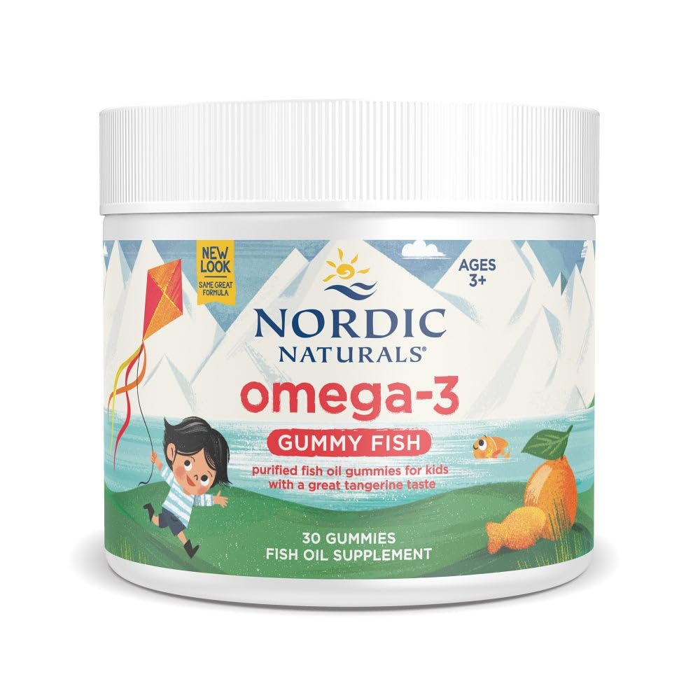 Nordic Naturals Nordic Omega-3 Gummy Fish, Tangerine - 30 Gummy Fish - 124 mg Total Omega-3s with EPA & DHA - Non-GMO - 30 Servings Nordic NaturalsAu supplements
