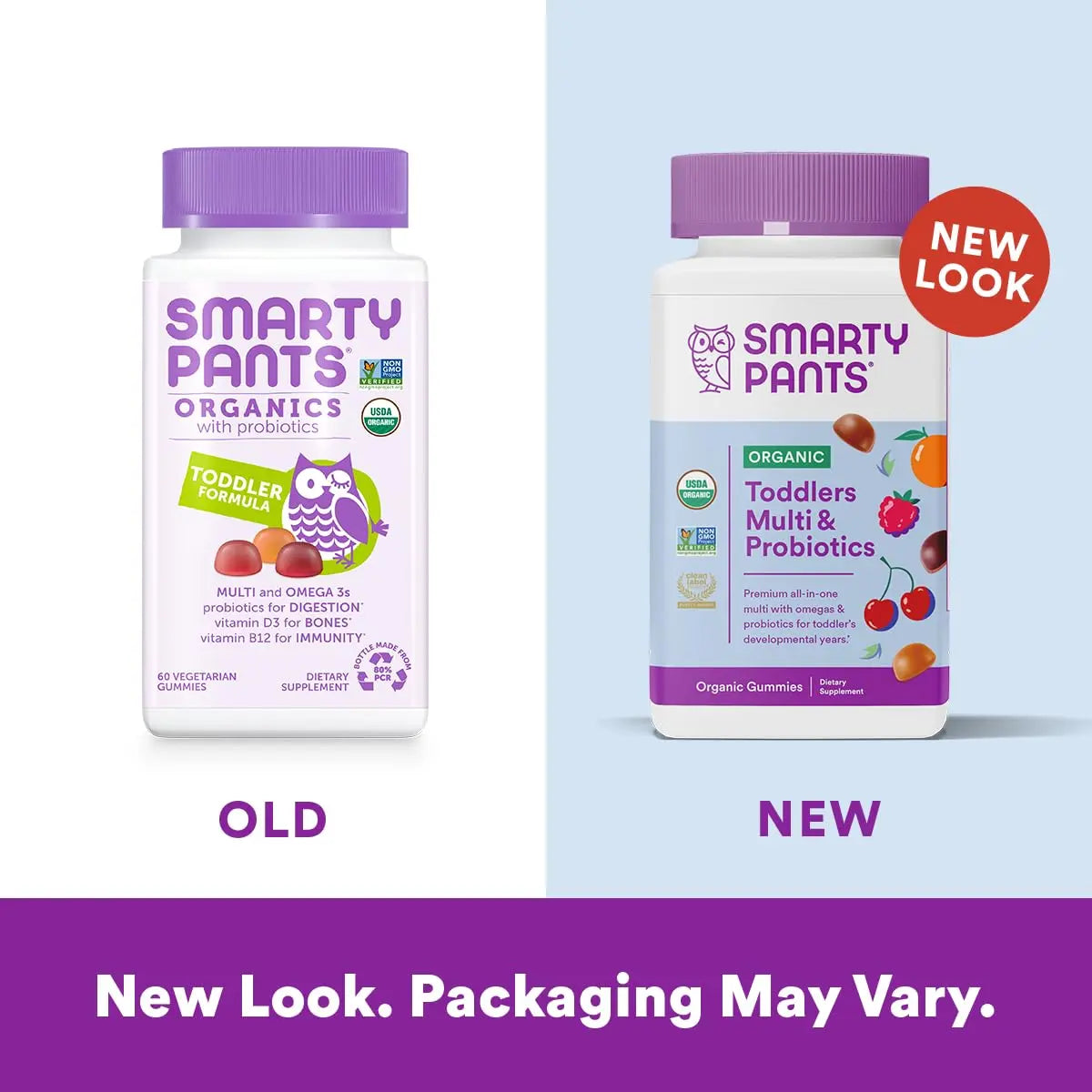 SmartyPants Organic Toddler Multivitamin Gummies & So Cozy Leave in Conditioner for Kids' Curly Hair, 60 Count SmartyPantsAu supplements
