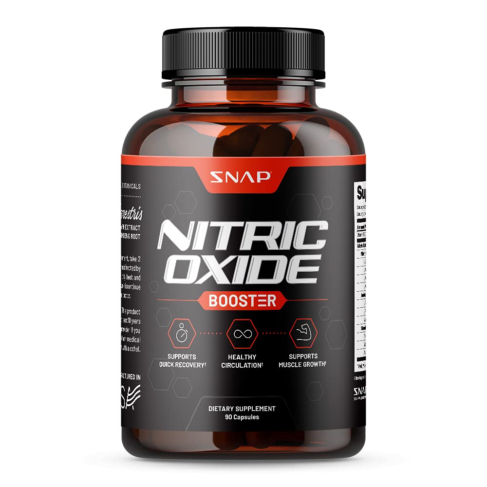 Snap Supplements Nitric Oxide Booster, Nitric Oxide Supplement for Blood Circulation Snap SupplementsUS supplements