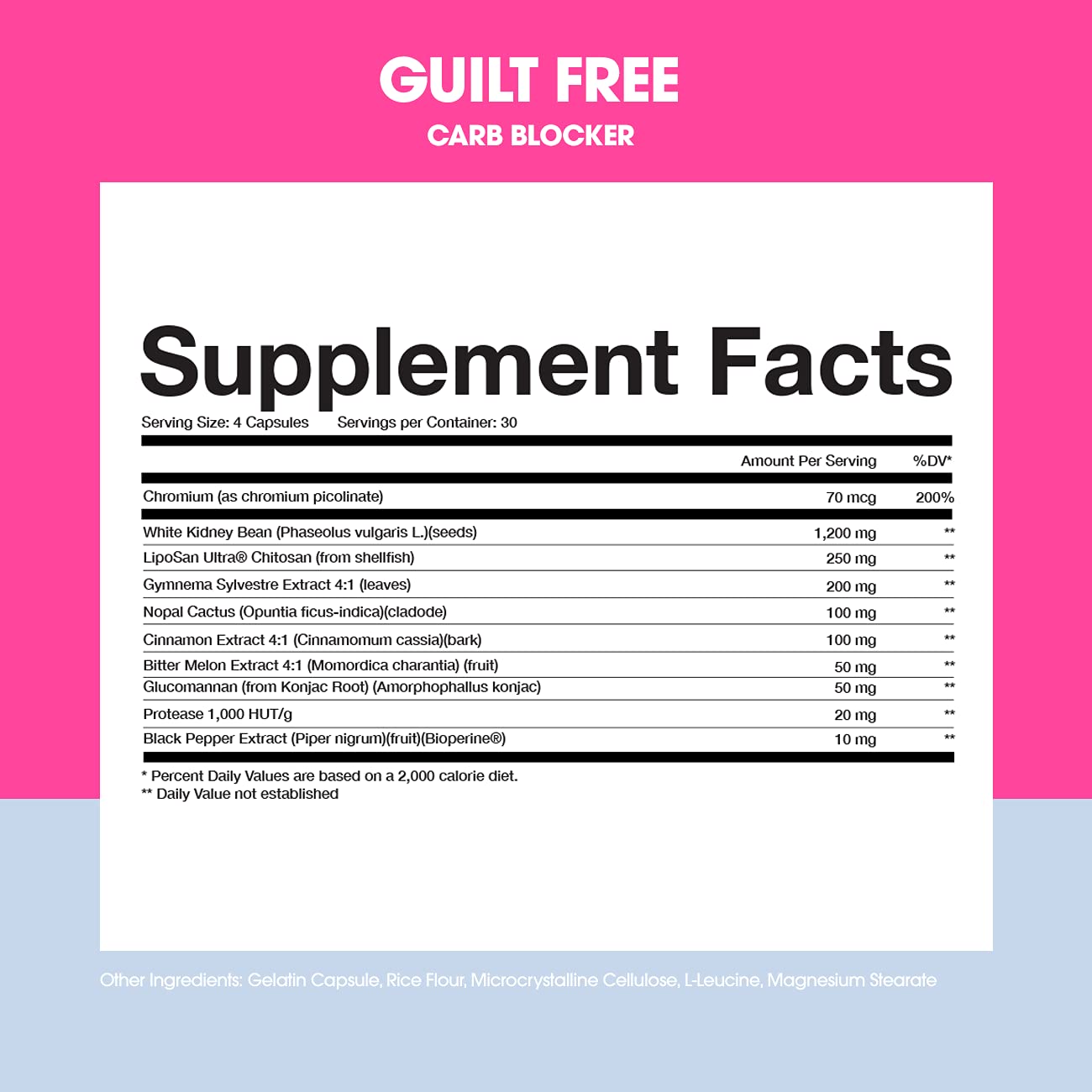 Obvi Guilt Free Carb Blocker, Block Carb Absorption, Support Weight Loss, Healthier Nails ObviUS supplements