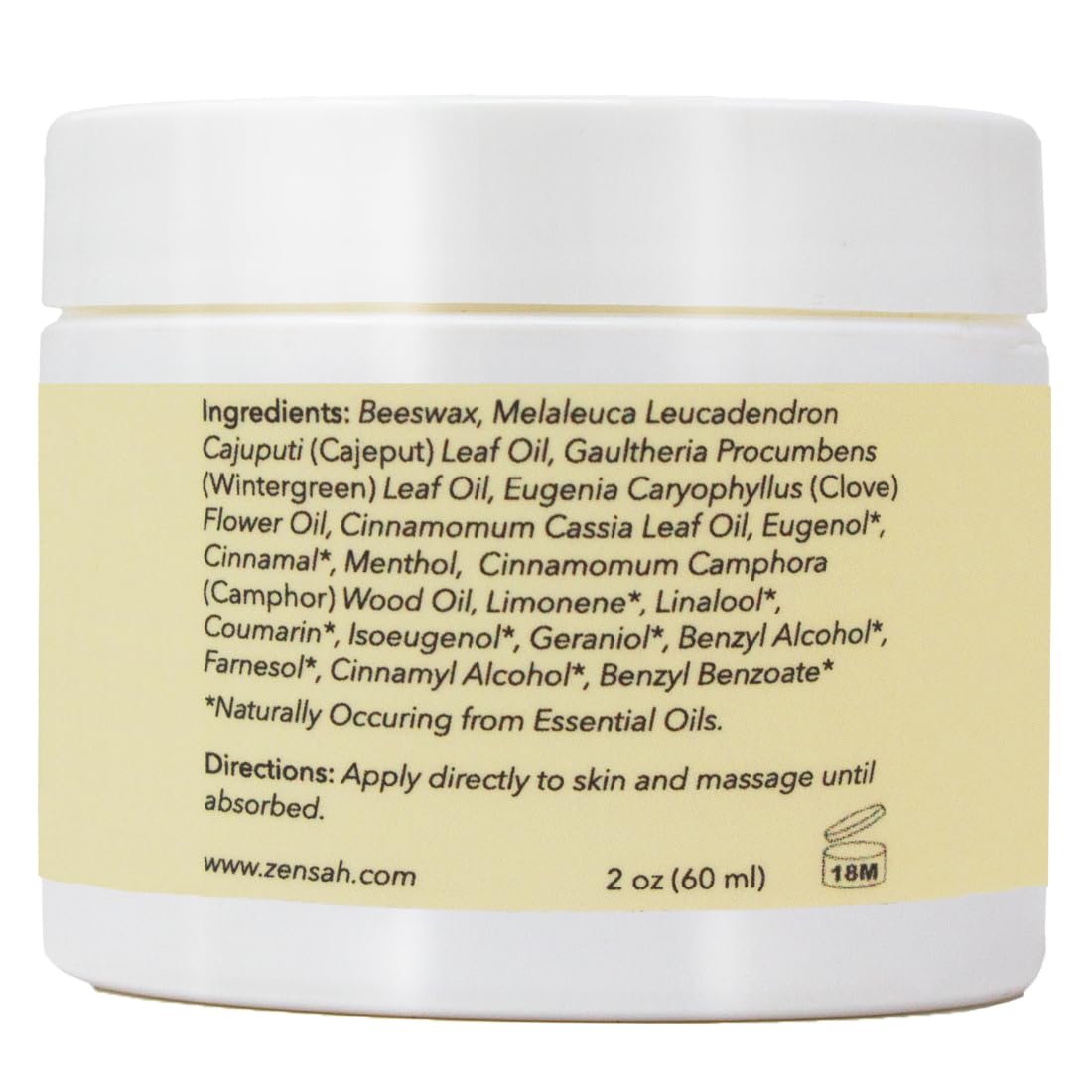 Zensah Recovery Muscle Balm - Relief Cream for Athletes, Rub for Tendonitis, Ankle Sprain, Lower Back, Knee, Shoulder, Neck, Foot, Shin Splints and Cramps ZensahAu supplements