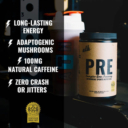 ATH PRE, Natural Plant Based Pre Workout, Low Caffeine, Low Stim, Pump, Clean Ingredients ATHUS supplements