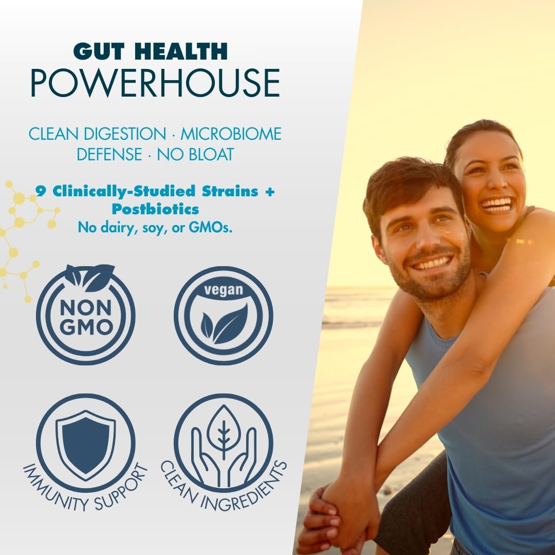 myPEAK PeakBiotic: The Ultimate Vegan Synbiotic with 50 Billion CFU Probiotics Prebiotics Postbiotics Modbiotics and Gut Lining to Enhance Digestion, Skin, and Mood with 2-Month Supply, 60 Capsules myPEAKAu supplements