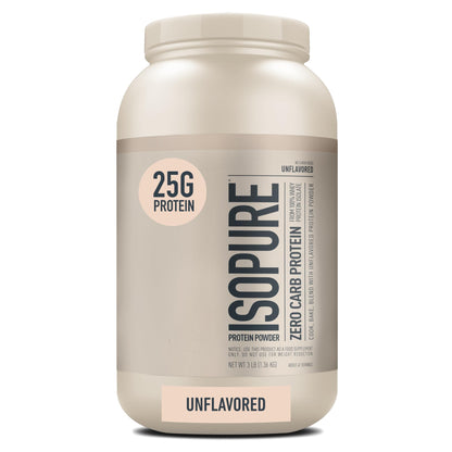 Isopure Unflavored Protein, 25g Whey Isolate, Zero Carb & Keto Friendly, 47 Servings IsopureUS supplements