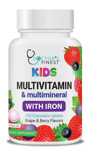 Lifeable Multivitamin & Multimineral with Iron Chewables for Kids – Vegetarian – Gluten Free Vegetarian – Great Tasting Doctors OrdersAu supplements