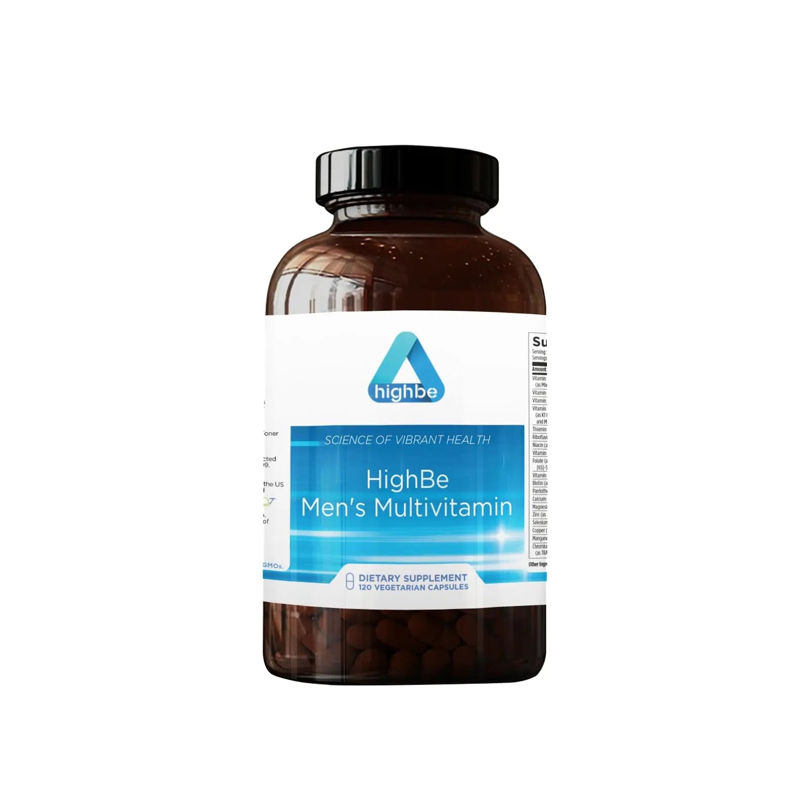 Highbe Men's Multivitamin, 120 Vegetarian Capsules, Daily Supplement with Vitamins and Minerals HighBeAu supplements