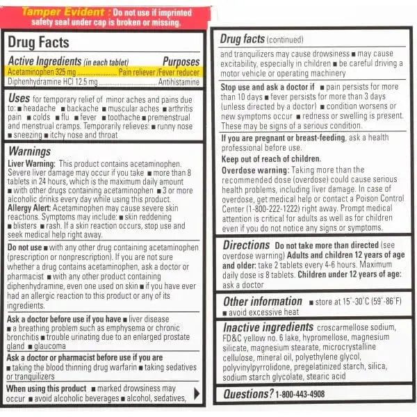 Percogesic Original Pain Relief | Aspirin Free Fast Acting Relief | 90 Coated Caplets (4 Pack) PercogesicAu supplements
