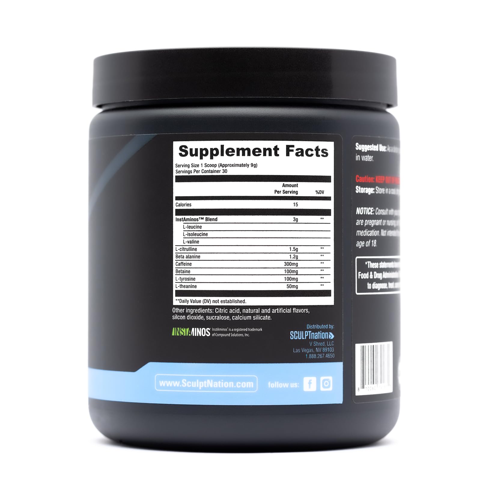 Sculpt Nation by V Shred PreWorkout - Premium Pre Workout Powder with Amino Acids Sculpt NationUS supplements
