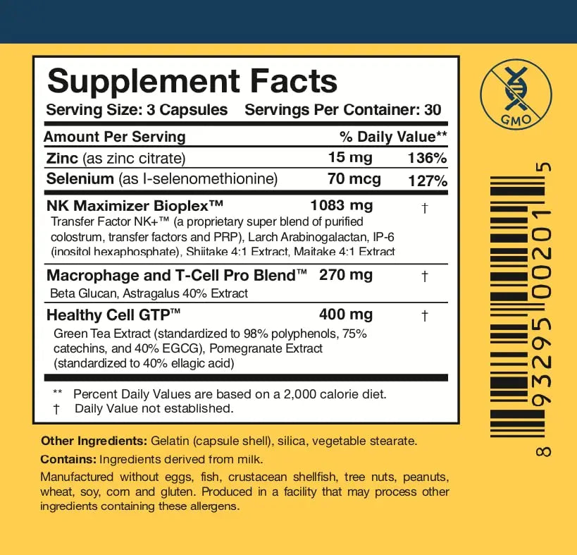 Researched Nutritionals Liposomal Glutathione (450mg) + Colostrum & Mushrooms Supplement for Immunity - Enhanced Immunity Duo - Tri-Fortify Watermelon + Transfer Factor Multi-Immune (2 Piece Set) Researched Nutritionalsnz supplements