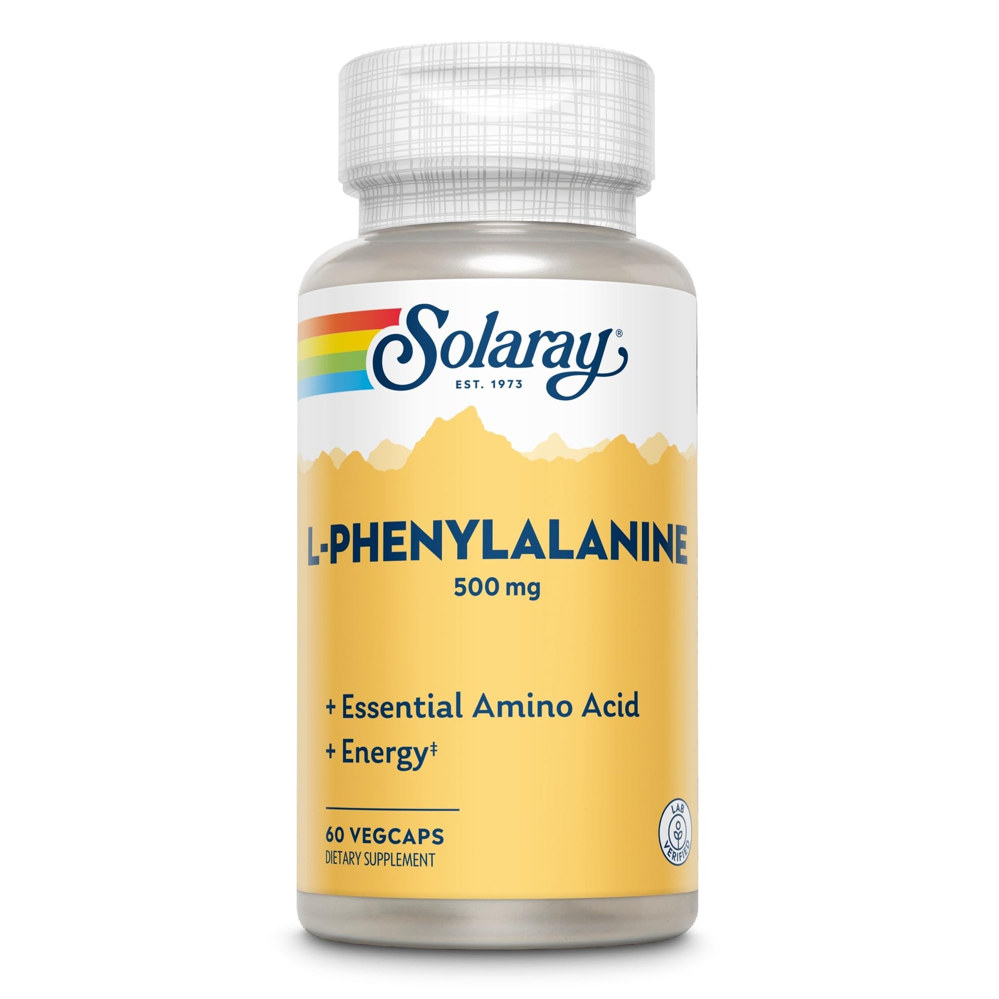 SOLARAY L-Phenylalanine Veg Cap (Btl-Plastic) 500mg | 60ct SOLARAYAu supplements