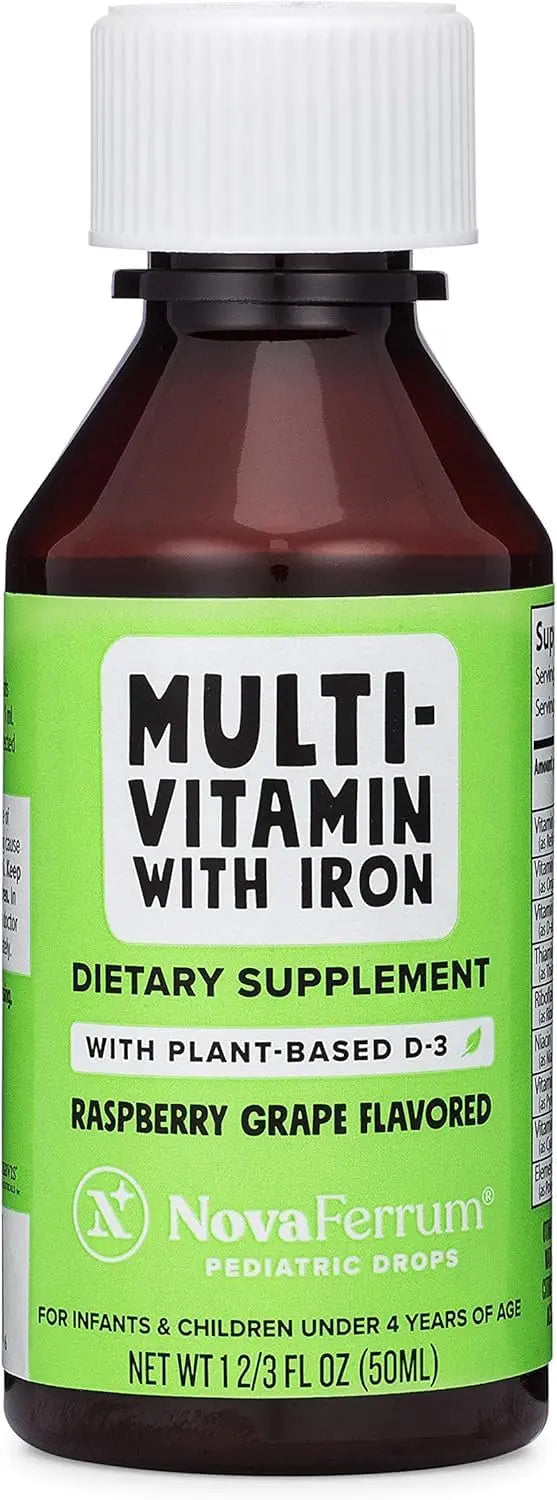 NovaFerrum Delish | Vegan Multivitamin with Iron for Infants, Toddlers & Kids | Immune Support | Organic Plant-Based D-3 | NovaFerrumAu supplements