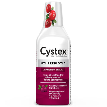 Cystex Urinary Tract Infection Support & Prevention - Cranberry Prebiotic Supplement with D-Mannose & Vitamin C for UTI Protection & Urinary Health Maintenance - 7.6 fl oz (Pack of 1) CystexAu supplements