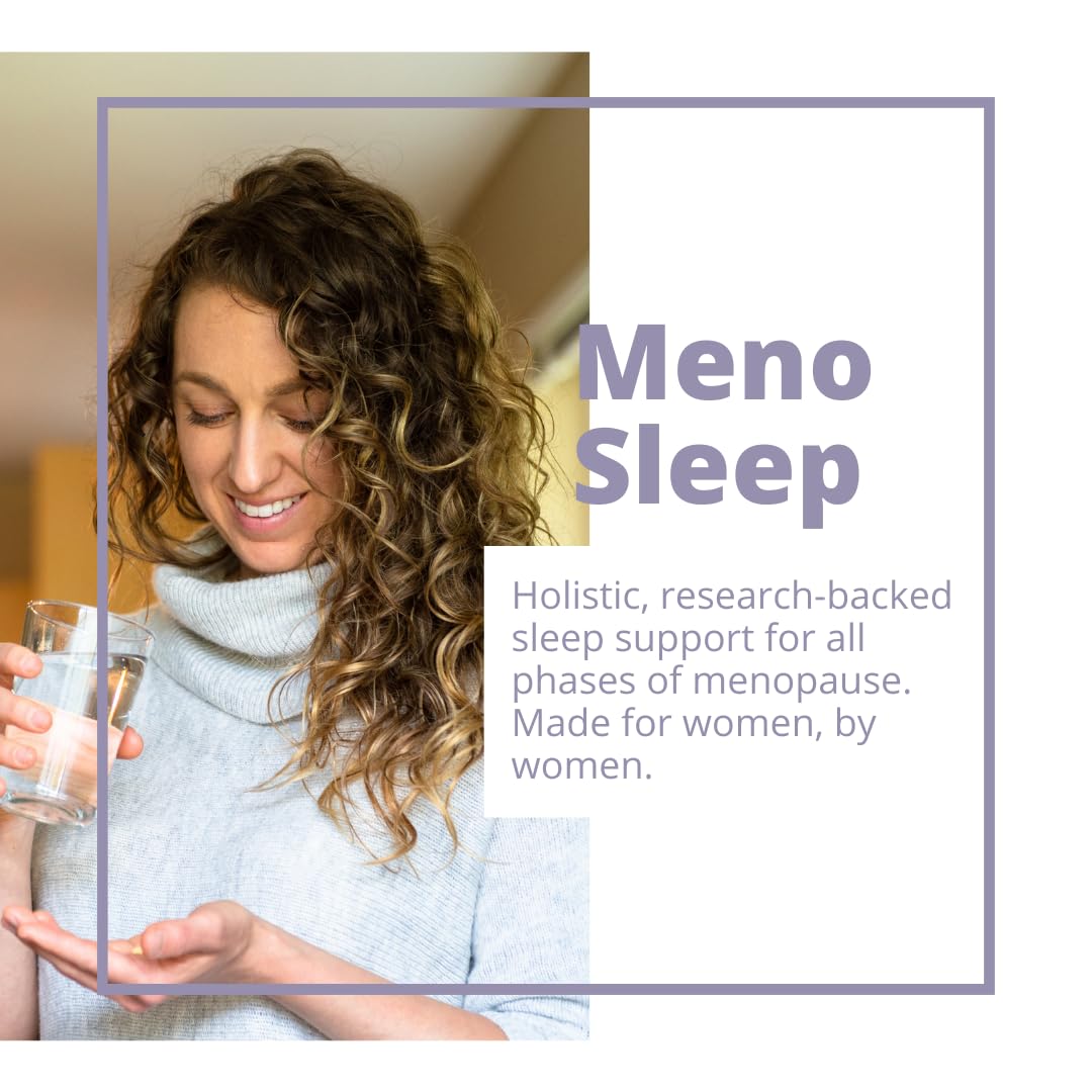 Meno Sleep Menopause Support Supplement: Clinically Proven Ingredients Improve Energy, Mood & Mental Clarity. Magnesium Glycinate, L-Theanine, Ashwagandha, Made in USA, Vegan, Hormone Free 120 Ct MenoMorphosisAu supplements