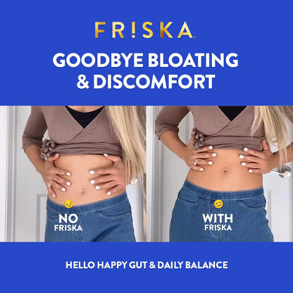 FRISKA Women’s Daily Digestive Enzyme and Probiotics Supplement, Advanced Natural Support for Female Digestive Health, Fights Bloating, Eases Digestion FR!SKAUS supplements