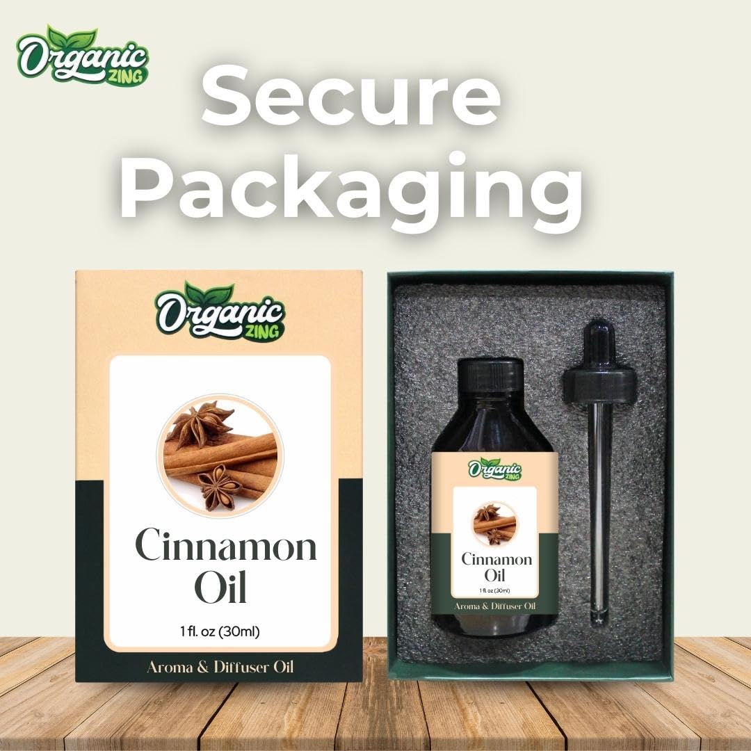 Organic Zing Cinnamon Aroma & Diffuser Oil for DIY Candle & Soap Making - Oil - 30 ml ORGANIC ZINGAu supplements
