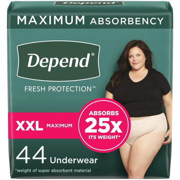 Depend Fresh Protection Adult Incontinence Underwear for Women DependUS supplements