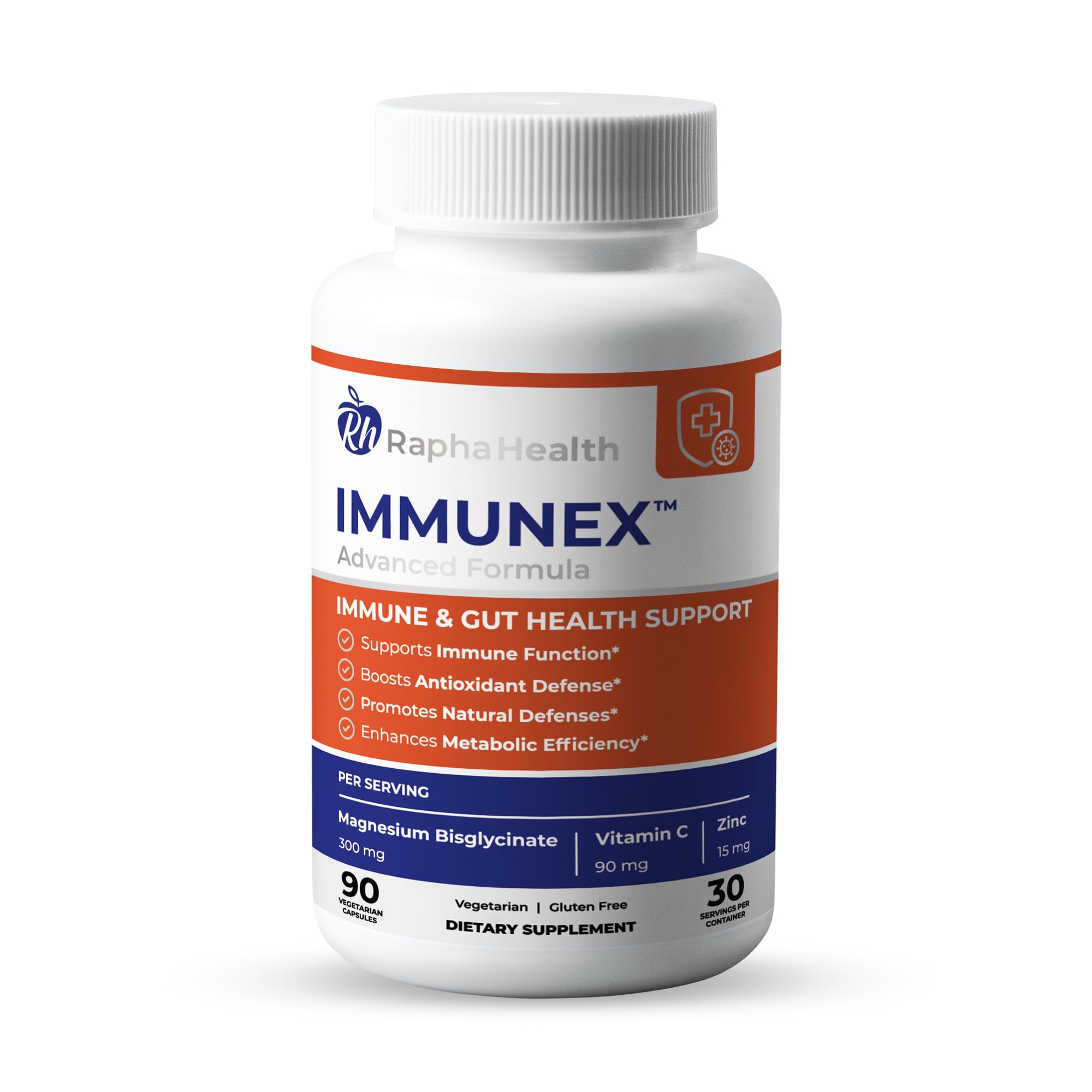 RAPHA HEALTH Immune 247 - Immune and Wellness Support | Gut & Antioxidant Booster | Magnesium, Selenium, Zinc, Vitamin C, Ashwagandha | 90 Capsules - 30 Servings RAPHA HEALTHAu supplements