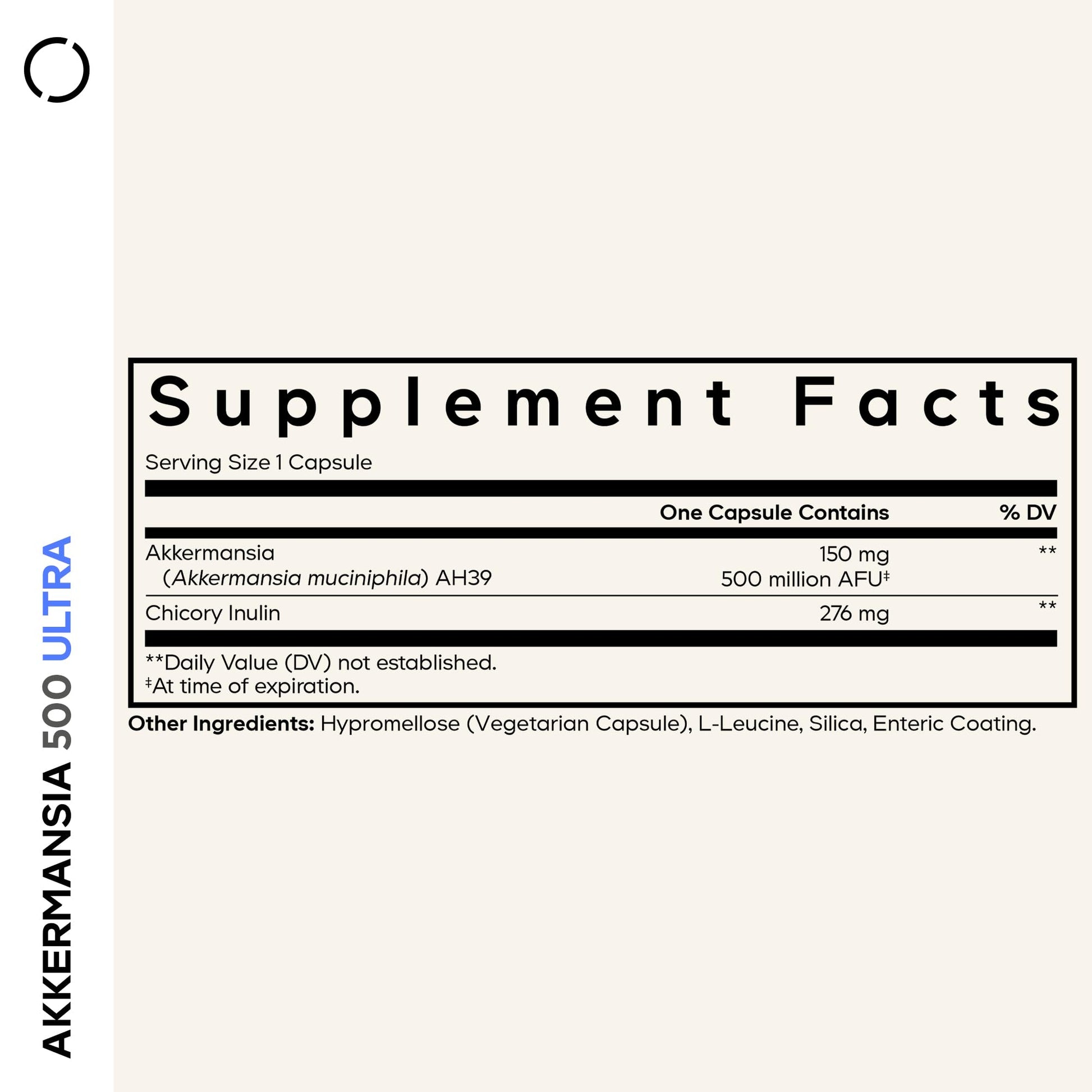Codeage Akkermansia Muciniphila Probiotic Ultra - High-Potency 500M AFUs Akkermansia Probiotic Supplement - Enhanced Daily Probiotic & Prebiotic, Chicory Inulin - 3-Month Supply - 90 Capsules CodeageAu supplements