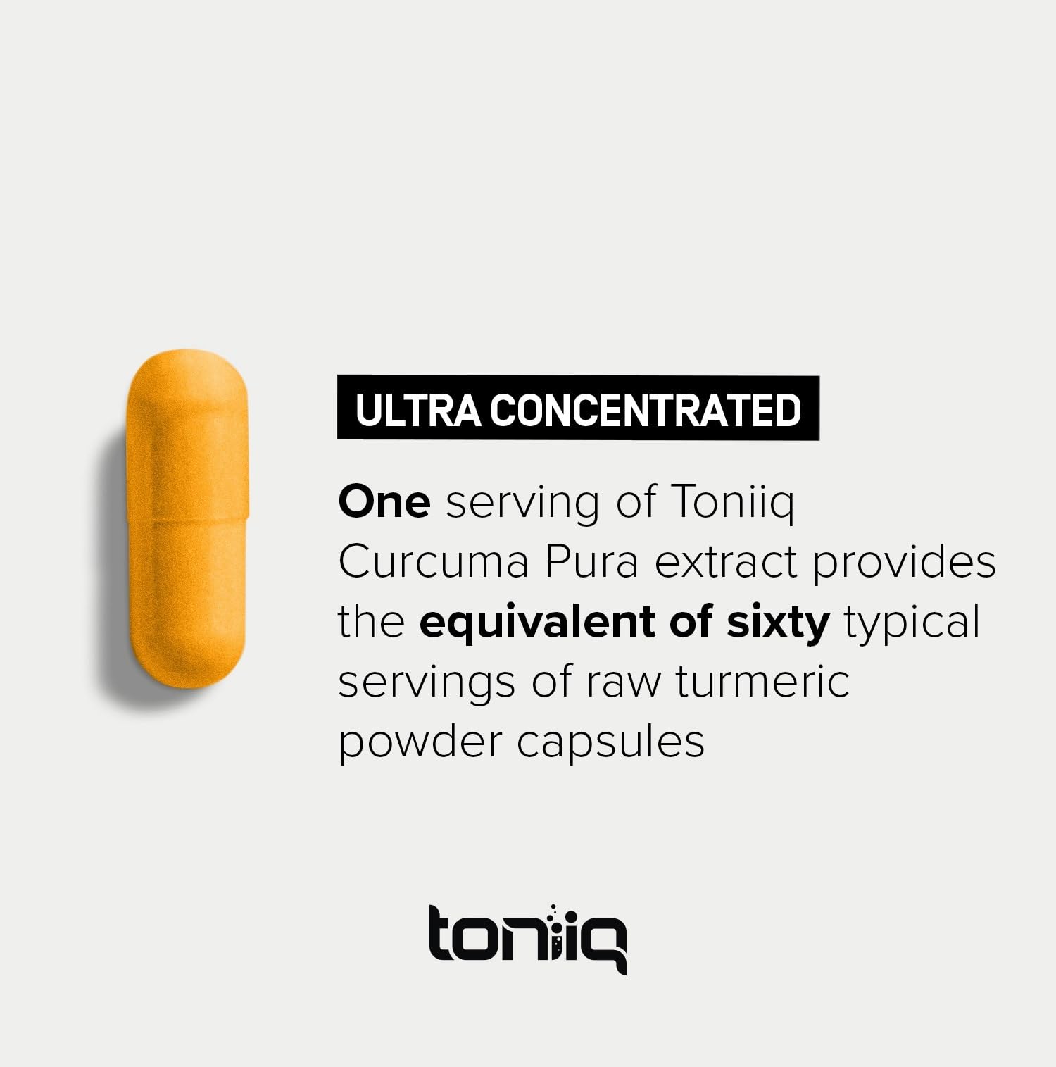 Turmeric Curcumin - Ultra High Potency 60:1 Extract with 97% Curcuminoids - 1200mg Per Serving - Black Pepper & MCT Oil for Enhanced Absorption - Third-Party Lab Tested - 120 Capsules ToniiqAu supplements