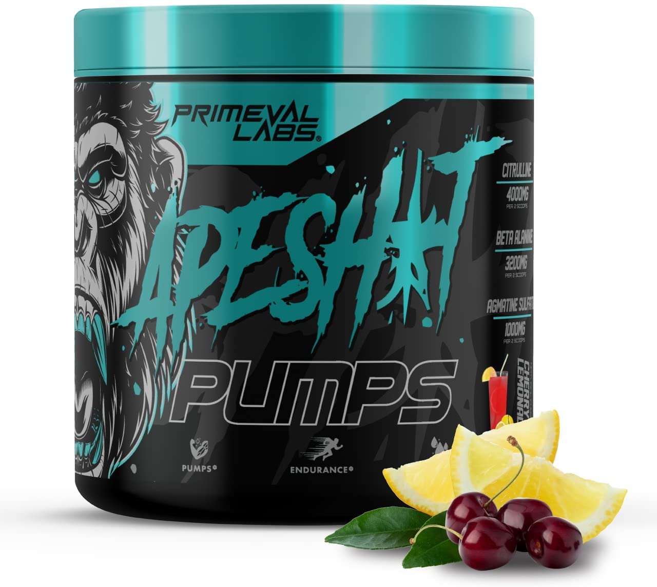 Primeval Labs Ape Pumps Natural Pre Workout Powder | Caffeine Free Preworkout Primeval LabsUS supplements