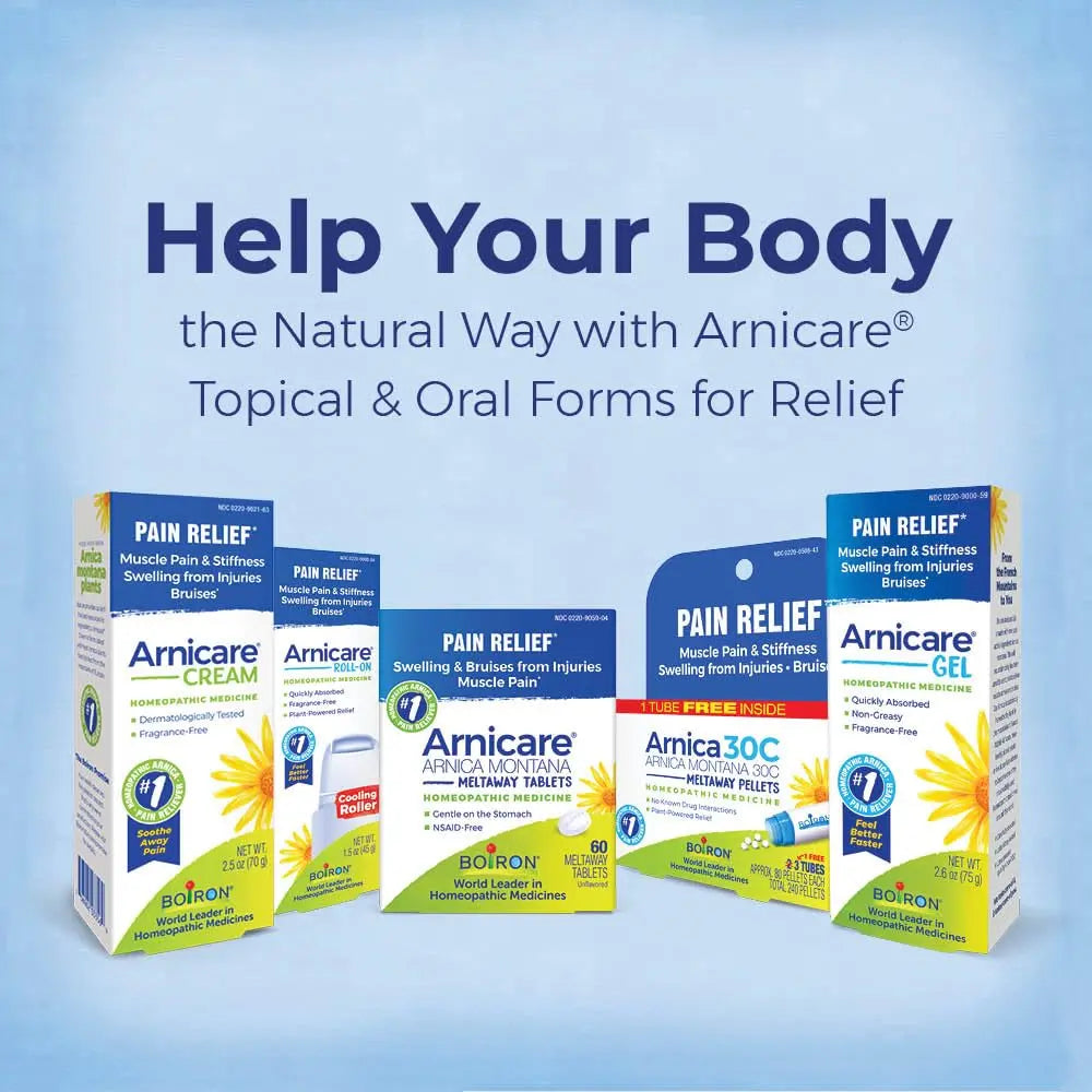 Boiron Arnicare Gel for Relief of Joint Pain, Muscle Pain, Muscle Soreness, and Swelling from Bruises or Injury - Non-greasy and Fragrance-Free - 4.2 oz BoironAu supplements