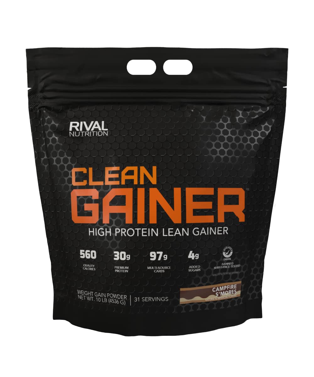 Rivalus Clean Gainer, S'Mores, 10 Pound RivalusUS supplements
