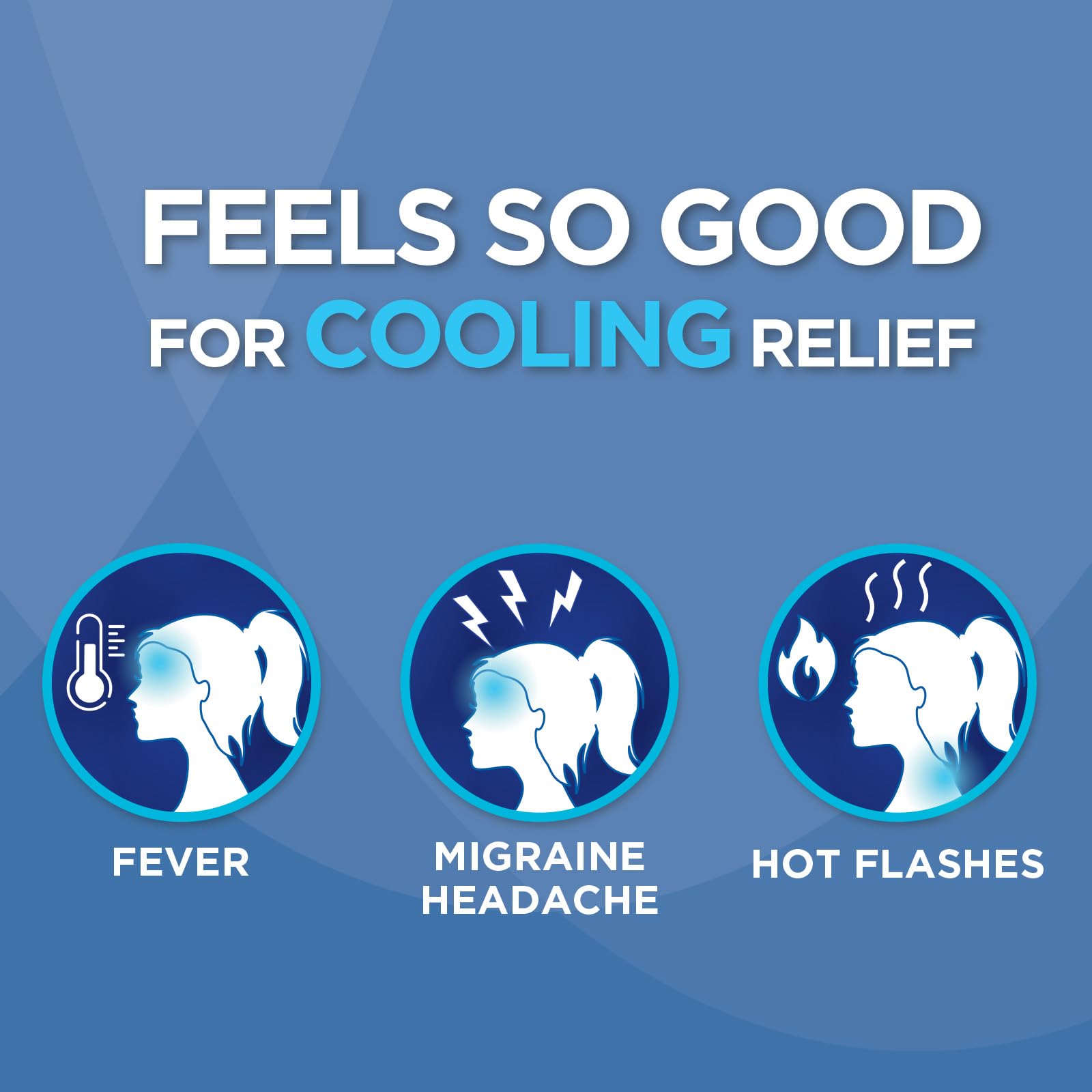 HealthWise Instant Cool Gel Patches | Migraine & Fever Relief | 12-Count | 4.75” x 2” | Soothing Menthol Vapors | Non-Medicated Formula HealthWiseAu supplements