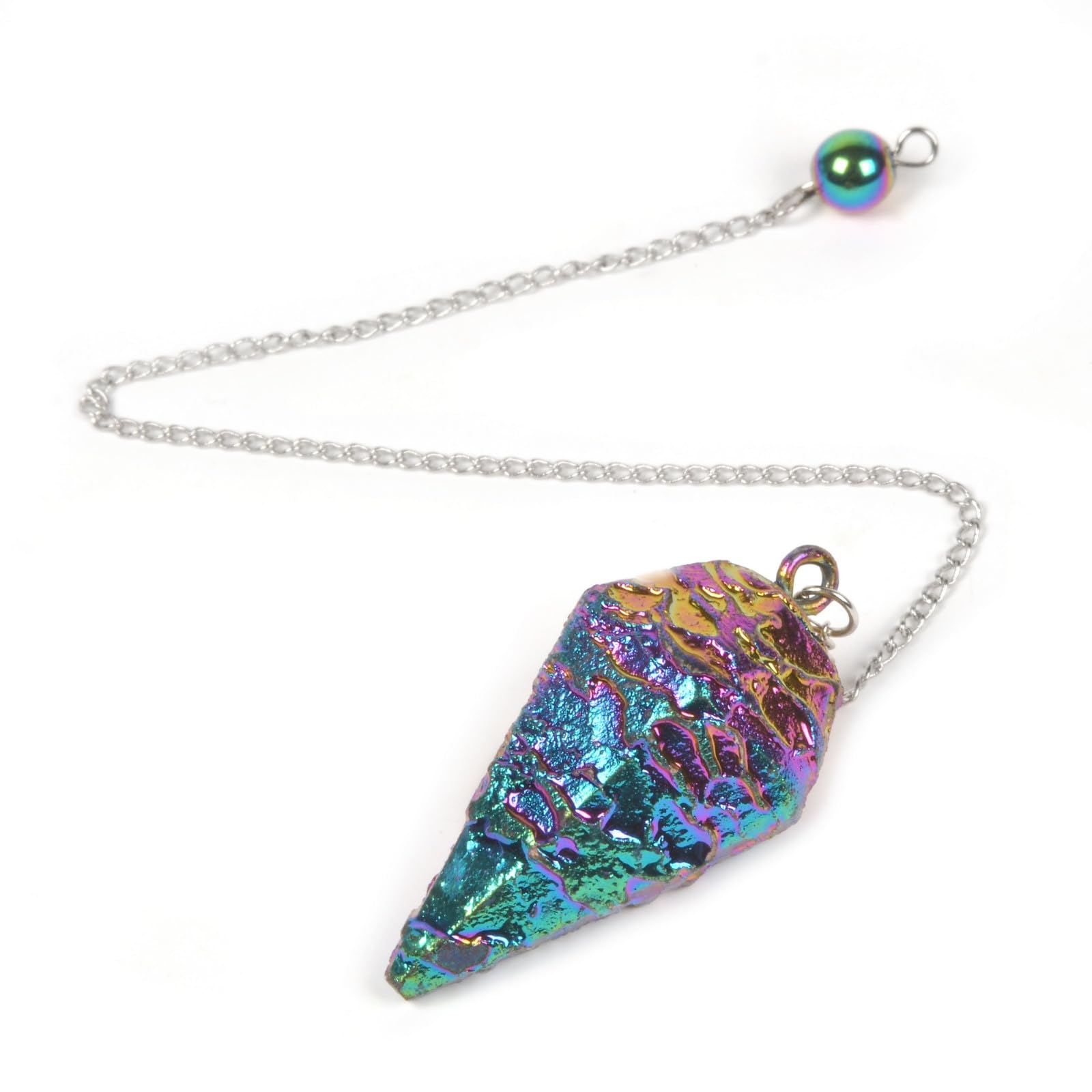 JUSTINSTONES Metallic Rainbow Coated Dragon Blood Fossil Gemstone Rock Crystal Hexagonal JUSTINSTONESAu supplements