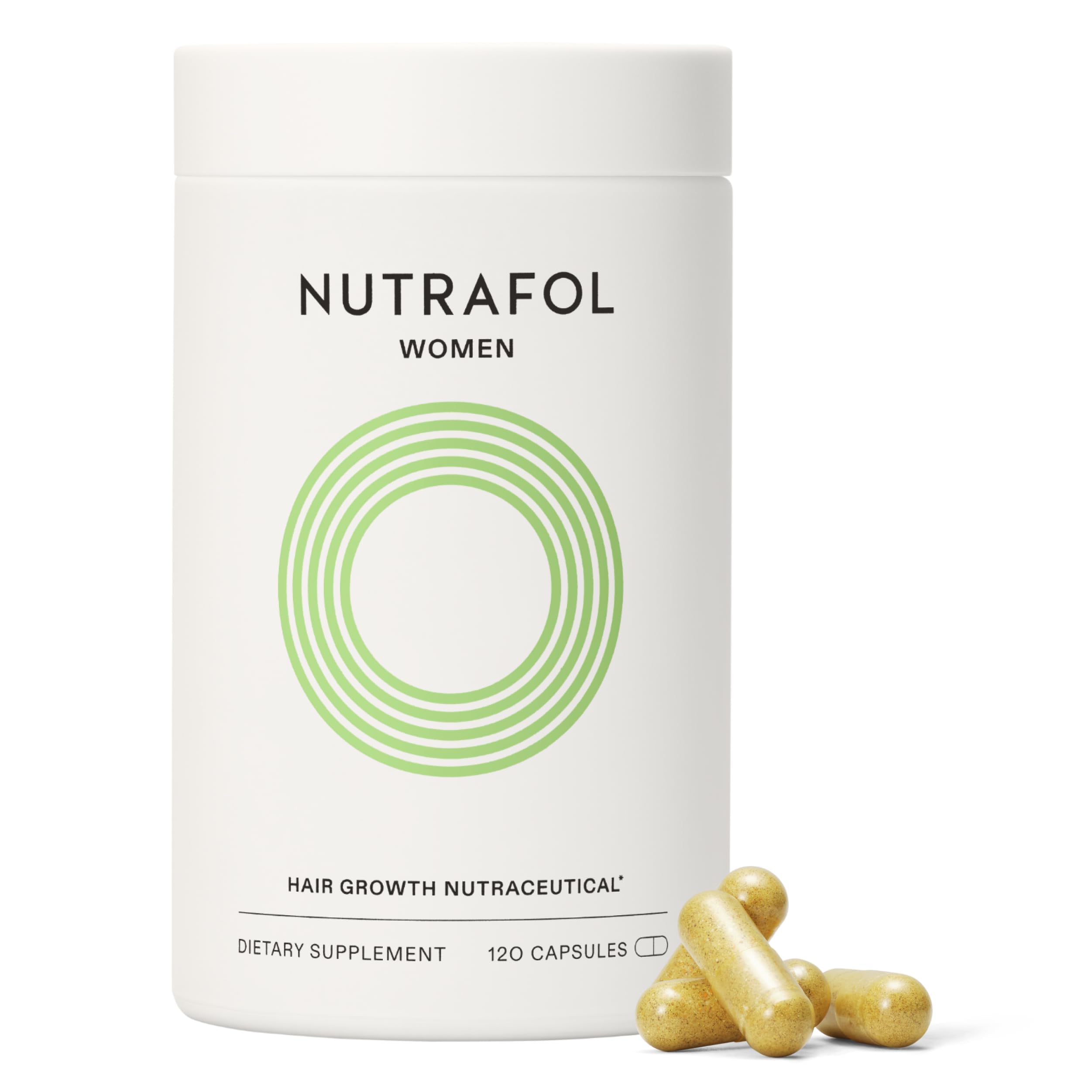 Nutrafol Women's Hair Growth Supplements, Ages 18-44, Clinically Proven for Visibly Thicker and Stronger Hair, Dermatologist Recommended - 1 Month Supply NutrafolUS supplements