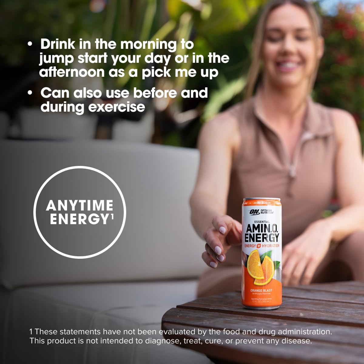 Optimum Nutrition Amino Energy Sparkling Hydration Drink, Electrolytes, Caffeine, Amino Optimum NutritionAu supplements