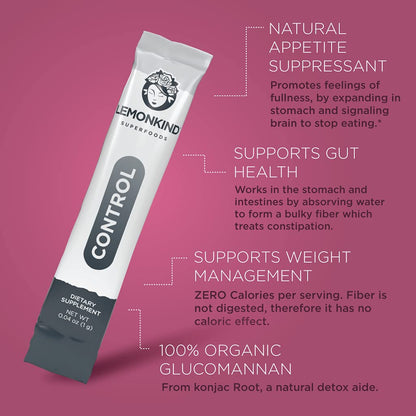 LEMONKIND Organic Zero Calorie Control - Healthy Supplement for Controling Snacking LEMONKINDUS supplements