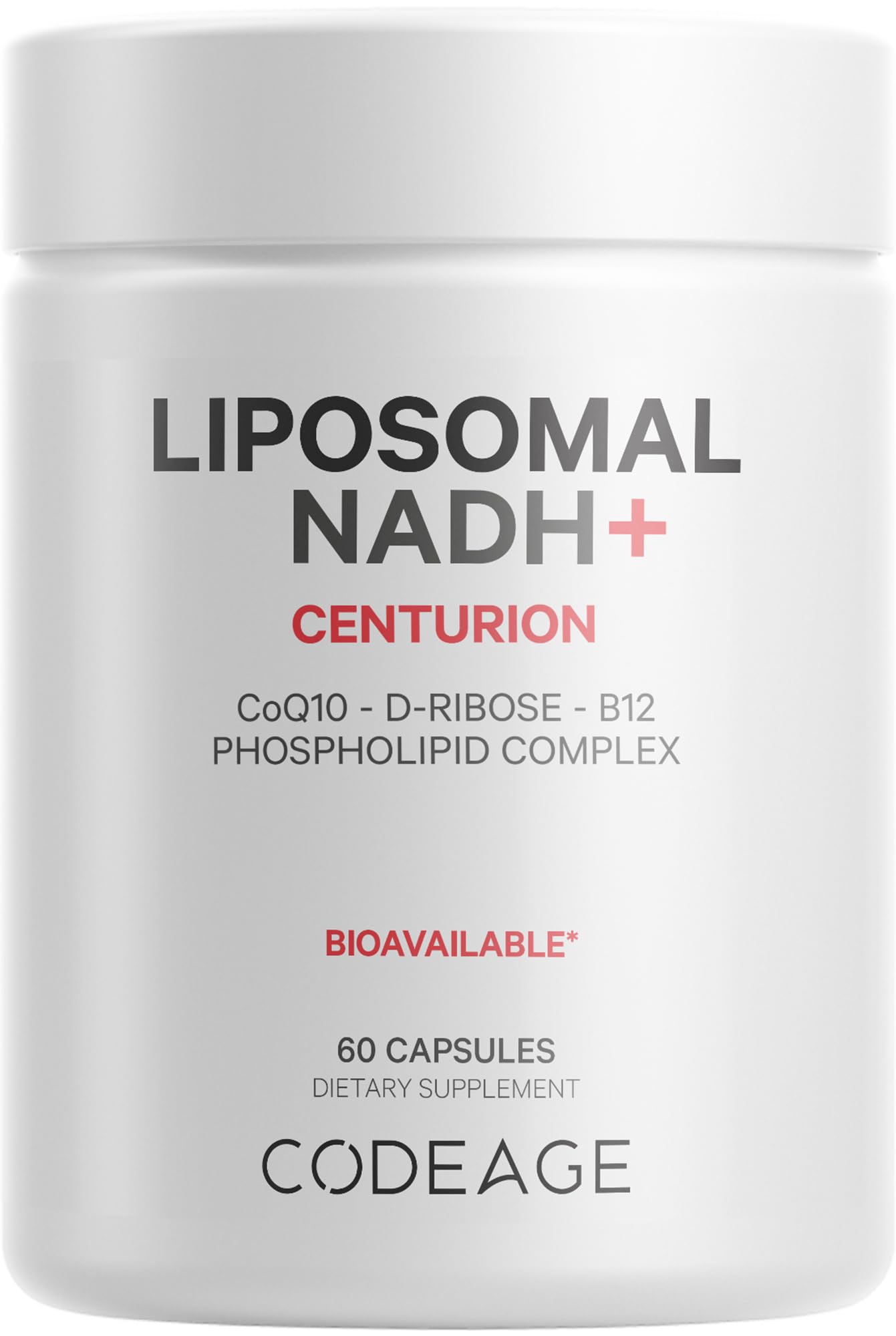 Codeage Liposomal NADH+ Supplement - CoQ10 - Vitamin B12 - D-Ribose Bioenergy CodeageUS supplements