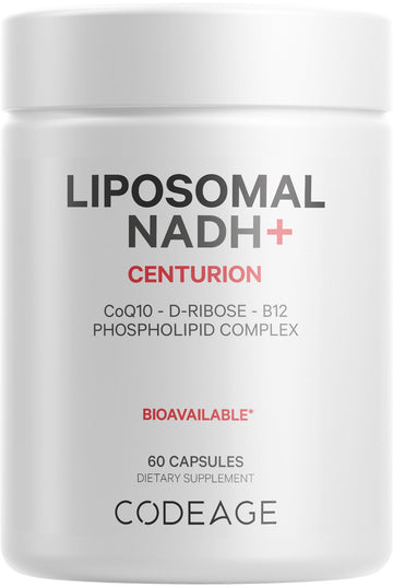 Codeage Liposomal NADH+ Supplement - CoQ10 - Vitamin B12 - D-Ribose Bioenergy CodeageUS supplements