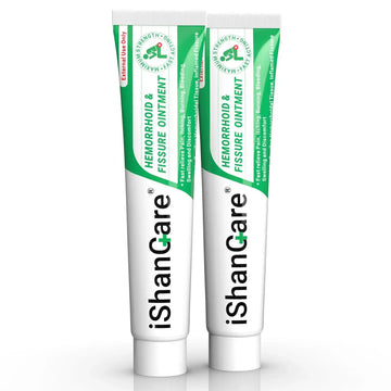 ishancare Hemorrhoid Cream, Hemorrhoid & Fissure Treatment Ointment Extra Strength, Relief Anal Pain, Itching, Bleeding, Swelling, Discomfort, Natural Herbs Fast Acting Ingredients, Contains Vitamin E ishancareAu supplements