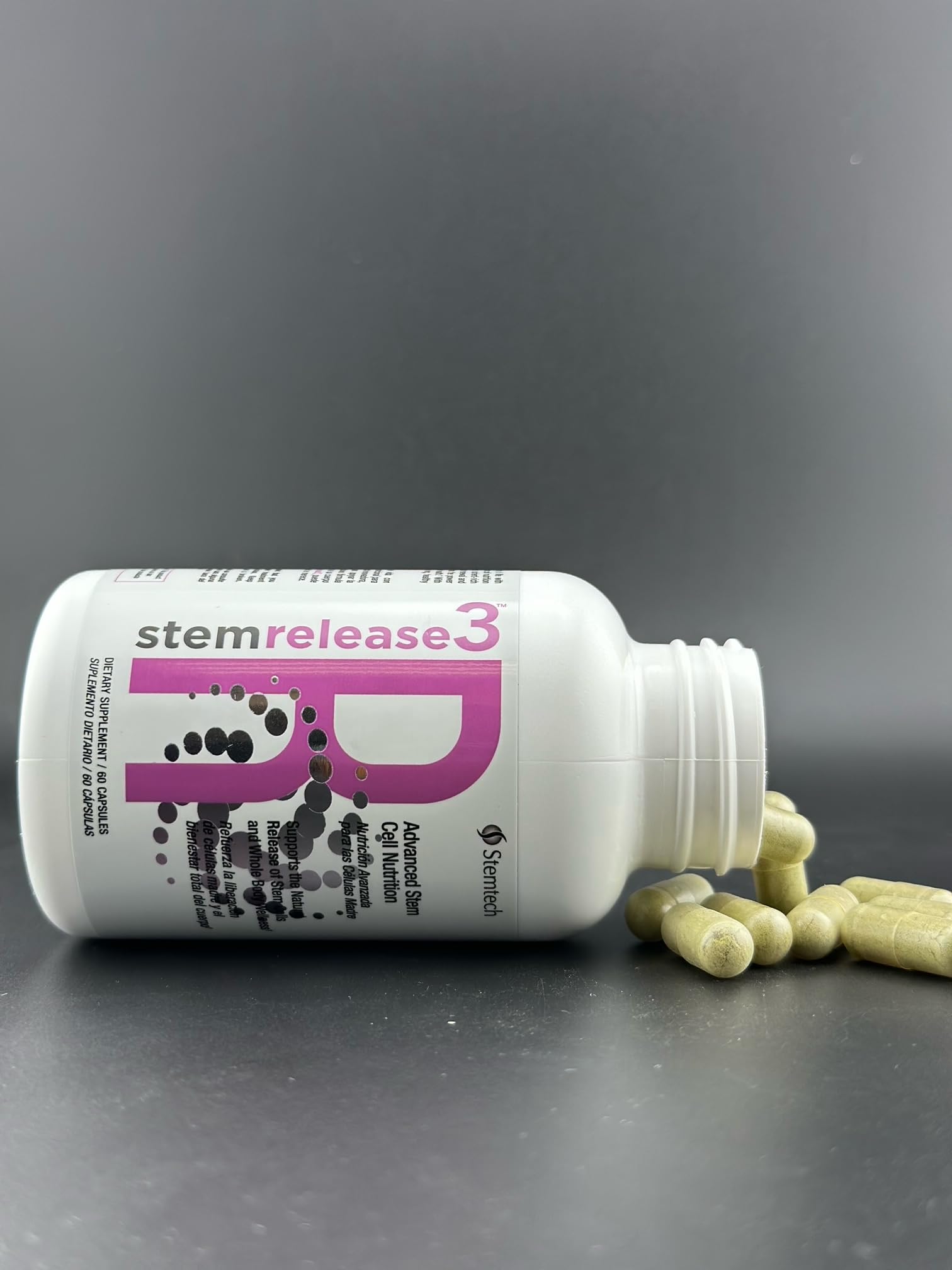 Stemtech Stemrelease3 Cutting-Edge Stem Cell Nutrition for Natural Renewal and Youthful Vitality, Exclusive Blend for Enhanced Telomere Health, 60 Capsules StemTechAu supplements