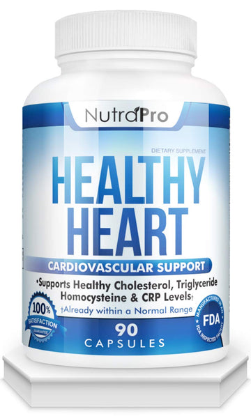 NutraPro Healthy Heart - Heart Health Supplements & Arteries Support .Healthy Cholesterol and Triglyceride. GMP Certified. NutraProAu supplements