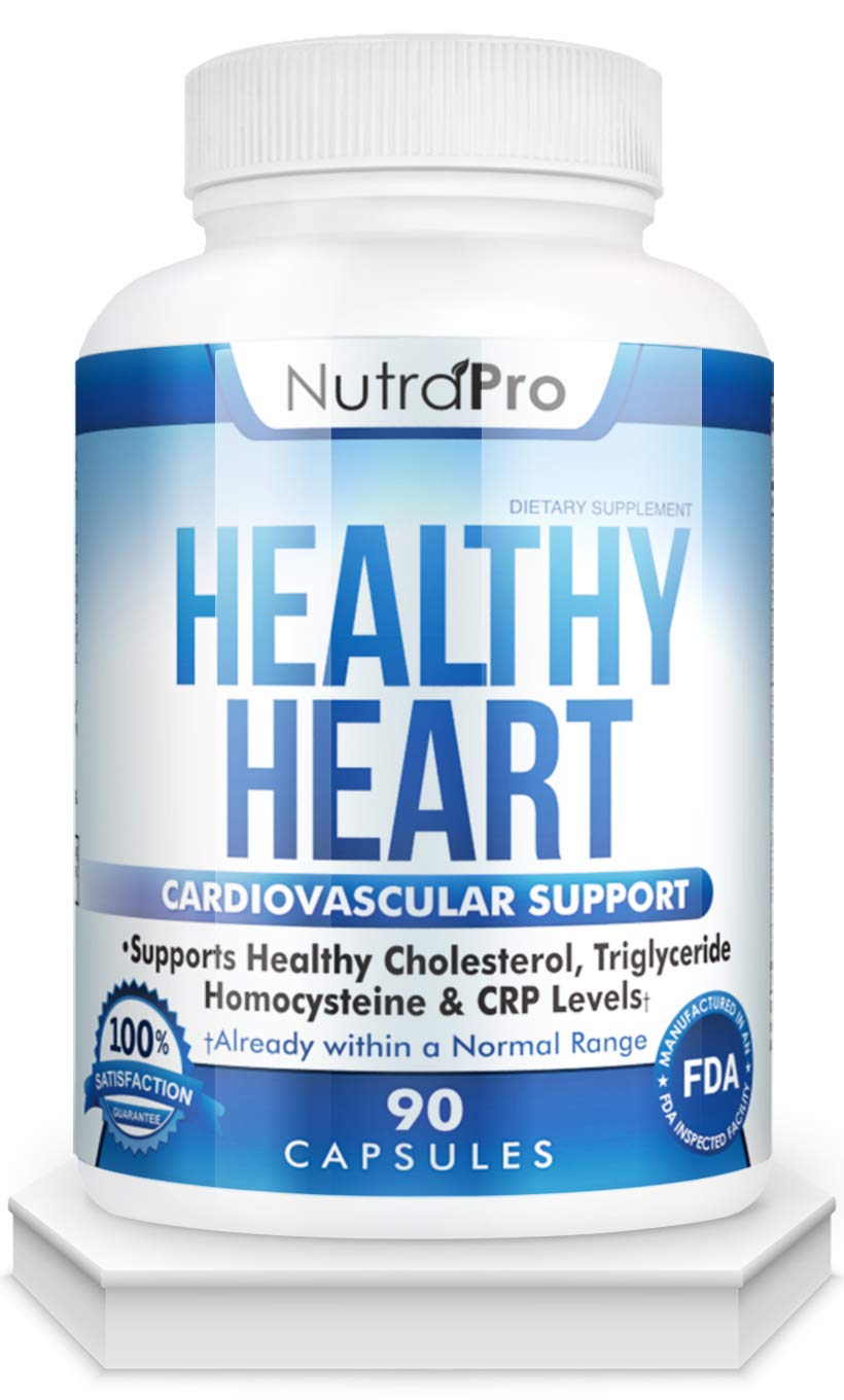 NutraPro Healthy Heart - Heart Health Supplements & Arteries Support .Healthy Cholesterol and Triglyceride. GMP Certified. NutraProAu supplements
